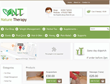 Tablet Screenshot of naturetherapy.co.uk